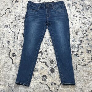 American Eagle Jegging Jeans Womens 8 Short Blue Stretch Skinny